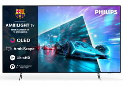 Телевизор Philips 55OLED761/12, 55" 4K UHD OLED, 3840x2160, 120Hz VRR, DVB-T/T2/C/S/S2, 3 sided Ambilight, HDR10+ Adaptive, Titan OS, Dolby Vision, Atmos, DTS:X, P5 Perfect Picture /Al, AirPlay2 Stream, 1000 nits, BT 5.2, 4*HDMI, 2* USB, 802.11ac, 20W RMS Телевизор Philips 55OLED761/12, 55" 4K UHD OLED, 3840x2160, 120Hz VRR, DVB-T/T2/C/S/S2, 3 sided Ambilight, HDR10+ Adaptive, Titan OS, Dolby Vision, Atmos, DTS:X, P5 Perfect Picture /Al, AirPlay2 Stream, 1000 nits, BT 5.2, 4*HDMI, 2* USB, 802.11ac, 20W RMS