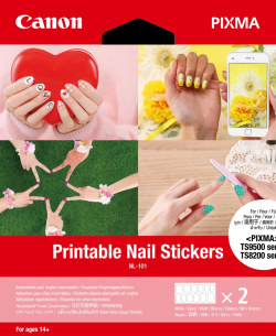 Canon Printable Nailstickers NL-101 (2 sheets)                          