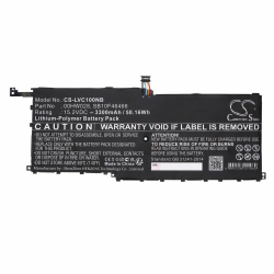 Батерия за лаптоп LENOVO ThinkPad X1 20FBS0L900, ThinkPad X1 Yoga 20FQA04TAU, 00HW028 LiPo 15.2V 3300 mAh CAMERON SINO
