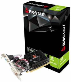 Видео карта BIOSTAR GeForce 210, 1GB, GDDR3, 64 bit, DVI-I, D-Sub, HDMI                          