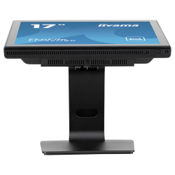 Монитор IIYAMA T1732MSC-B1SAG, 17", Touch monitor, Edge to edge glass, TN panel, AntiGlare, 5:4, 1280 x 1024, 250cd/m2, 1000:1, 5ms, Projective capacitive, VGA, HDMI, DisplayPort, Audio in, Speakers, IP54 Front, OSD key lock, Tilt, VESA 100, Black