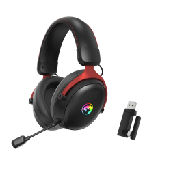 Marvo безжични геймърски слушалки Gaming Headphones Tactic X Pro - Bluetooth, 2.4G, 7.1, RGB - MARVO-HG9076W