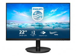 Монитор PHILIPS 222V8LA/00 21.5inch VA LCD FHD 1920x1080 16:9 3000:1 250cd/m2 75Hz 4ms GtG VGA HDMI 1.4 DP1.2 3 year warranty