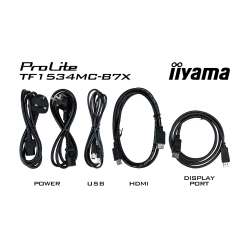 Тъч Монитор IIYAMA TF1534MC-B7X 15 inch TN LED Panel, OPEN FRAME, 1024x768 4:3, Projective Capacitive 10 point touch with, 330cd/m2, 8ms, 700:1, VGA, HDMI, Displayport, IP65 front, anti-fingerprint coating
