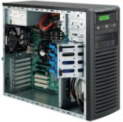 Supermicro CSE-732D4-903B, Mid-Tower, Front I/O, Fixed HD SATA/SAS, 903W - Black