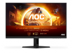 Монитор AOC 27G4XE, 27" IPS WLED, 1920x1080@@180Hz, 1ms GtG, 0.5ms MPRT, 300cd m/2, 1000:1, 80M:1 DCR, Adaptive Sync, FlickerFree, Low Blue Mode, 2Wx2, Tilt, 2xHDMI, DP