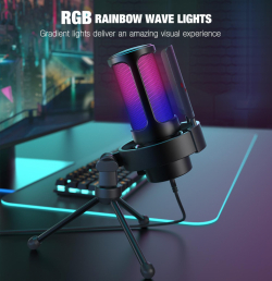 Настолен микрофон FIFINE A8V RGB - Black Настолен микрофон FIFINE A8V RGB - Black