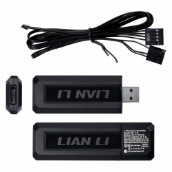 Вентилатори 3бр Lian Li UNI FAN SL-INF Wireless ARGB PWM Reverse - 120 mm Черни + Контролер