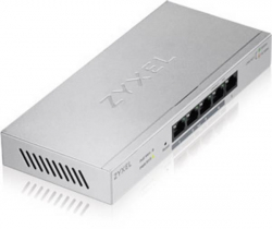 Суич 5-портов ZyXEL GS-1200-5HPV2, Web Managed, Gigabit, PoE                          