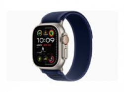 Смартчасовник APPLE Watch Ultra2 v2 Cellular 49mm Natural Titanium Case with Blue Trail Loop ML