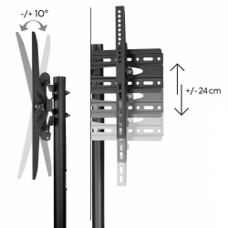 HAMA Мобилна стойка за TV Trolley , до / 75", 220874