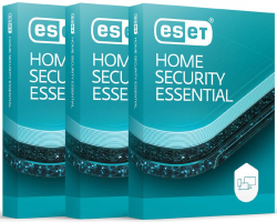 ЕЛЕКТРОНЕН ЛИЦЕНЗ - АНТИВИРУСЕН СОФТУЕР ESET HOME SECURITY ESSENTIAL, 3 БР. , 1 ГОДИНА