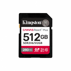 Карта памет Kingston Canvas React Plus V60 UHS-II 512GB Карта памет Kingston Canvas React Plus V60 UHS-II 512GB