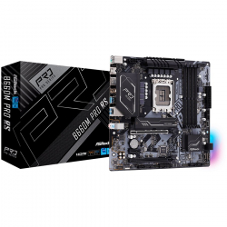 ASROCK MB Desktop B660M Pro RS (S1700, B660M, 4xDDR4, 2x PCIe x16, 1x PCIe 3x1, 4xSATA, 2xM.2 PCIe, 7x USB 3.2, 6x USB 2.0, DP, HDMI, GLAN, mATX) Retail.