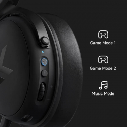 MCHOSE безжични геймърски слушалки Wireless Gaming Headphones - V9 Pro Steel Black - Bluetooth , 2.4G