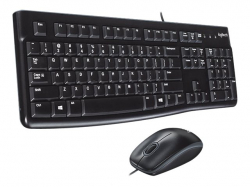 LOGITECH MK120 Corded Combo - BLACK - USB - US INT'L - EER