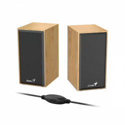 Genius тонколони Speakers 2.0 - SP-HF180 - 6W, USB, Pine Wood