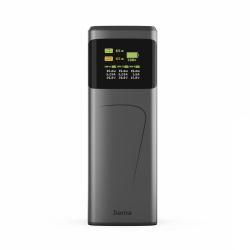 HAMA Външна батерия “High Power”, 65 W, 20000 mAh, 2x USB-C, USB-A, Fast Charging