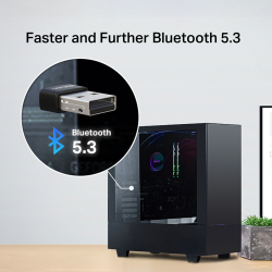Безжичен Bluetooth 5.3 Nano USB адаптер Mercusys MA530