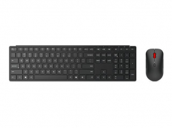 LENOVO Pro Combo 6000 Keyboard and mouse set wireless 2.4 GHz Bluetooth 5.3 US with Euro symbol eclipse black brown box (EU)