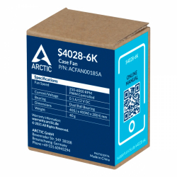 Arctic сървърен вентилатор Server Fan 40x40x28 Dual Ball - S4028-6K - ACFAN00185A