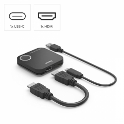 HAMA Безжичен HDMI адаптер за дисплей, Full HD 1080p, вкл. кабел HAMA Безжичен HDMI адаптер за дисплей, Full HD 1080p, вкл. кабел