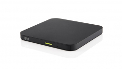 Hitachi-LG GP96YB70 Slimmest External DVD-RW, Super Multi, Lightest,  Android Connectivity, Win 10 & MAC OS Compatible, Black                          