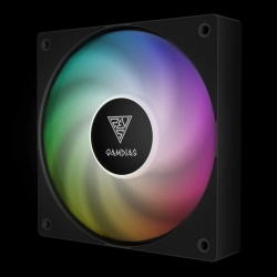 Gamdias Комплект вентилатори Fan Pack 3-in-1 3x120mm - NOTUS M1-1203 ARGB, Swappable Fan Blades (Reverse Fan Blades Included), A-RGB