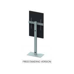 Стойка за дисплей за витрина OMB 09237 WINDOW STAND PORTRAIT 400x600 (FREESTANDING), for 32" - 65" displays, Max weight 50kg, VESA Min 200x200 and Max 400x600, Portrait orientation, Hiden cables, Manually Height Adjustable, White