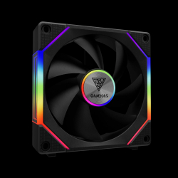 Gamdias Комплект вентилатори Fan Pack 3-in-1 3x120mm - AEOLUS P2-1203, Swappable Fan Blades (Reverse Fan Blades Included), Daisy-Chain, Infinity Mirror, A-RGB