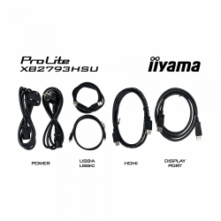 Монитор IIYAMA X4373UHSU-B2, 42.5 inch, VA panel, Dual Mode, 4K UHD / FHD, 450cd/m2, 4000:1, 3ms, 120 / 60 Hz, KVM switch, HDR10, Flicker free, Blue light reducer, 2x HDMI, DP, 2x USB-C, 2x USB-A, Audio out, Tilt, VESA, Black