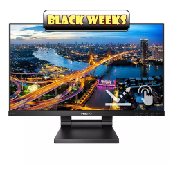Тъч Монитор Philips 242B1TC/00 23.8 inch LED, IPS panel, 10 points SmoothTouch, Self Capacitive, 16:9, 1920x1080, 4ms, 250cd/m2, 1000:1, HDMI, VGA, Displayport, USB, speakers
