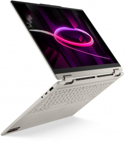 Лаптоп LENOVO Yoga 7 2-in-1 AMD Ryzen AI 7 445 16inch WUXGA OLED Touch 24GB DDR5 1TB W11H Seashell 3y + Pen