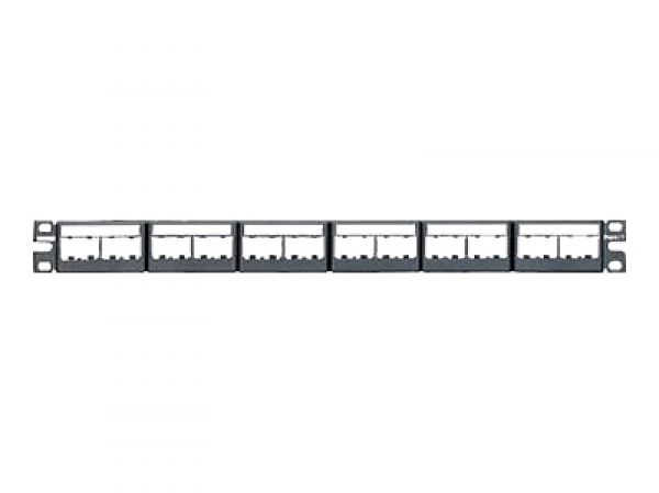 24 port patch panel with labels, supplied with 6 factory installed CFFPL4 type s