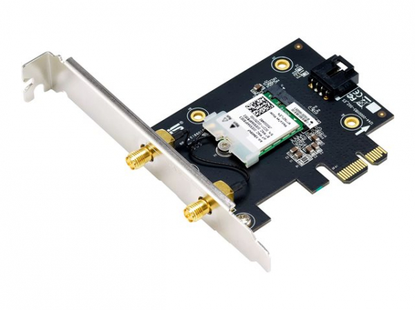 ASUS PCE-AX1800 Dual-Band WiFi 6 802.11ax Bluetooth 5.2 PCIe Adapter ASUS PCE-AX1800 Dual-Band WiFi 6 802.11ax Bluetooth 5.2 PCIe Adapter
