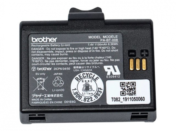 BROTHER PABT008 Rechargeable Li-ion battery RJ-2035B/2055WB