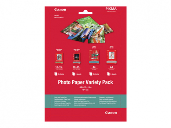 CANON VP-101 photo paper variety pack A4 & 10 x15cm