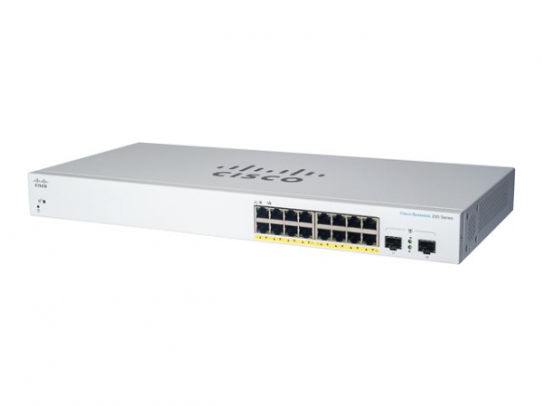 CISCO Business Switching CBS220 Smart 16-port Gigabit 2x1G SFP uplink CISCO Business Switching CBS220 Smart 16-port Gigabit 2x1G SFP uplink