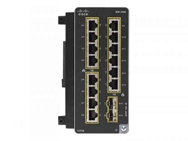 CISCO Catalyst IE3300 with 14GE Copper + 2GE SFP Expansion Module