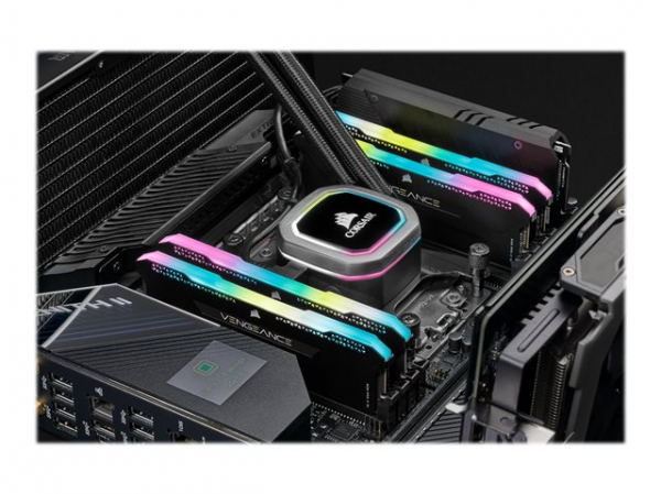 CORSAIR DDR4 128GB 4x32GB 3200MHz DIMM CL16 VENGEANCE RGB PRO SL Black 1.35V XMP 2.0
