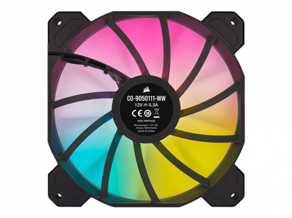 CORSAIR SP140 RGB ELITE 140mm RGB LED Fan with AirGuide Single Pack