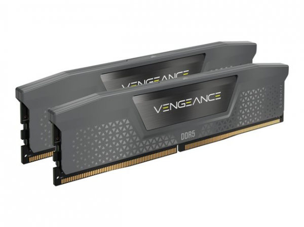 CORSAIR VENGEANCE 64GB 2x32GB DDR5 5600MT/s DIMM Unbuffered 40-40-40-77 Std PMIC AMD EXPO Cool Grey Heatspreader Black PCB 1.25V