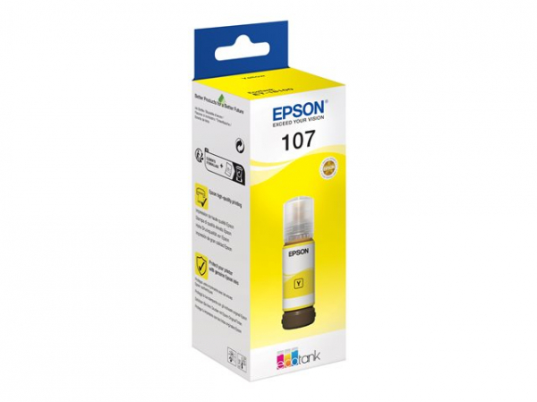EPSON 1LB 107 EcoTank Yellow Ink Bottle