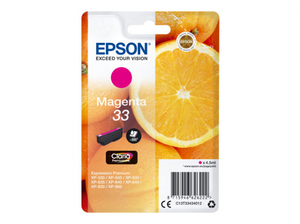 EPSON 1LB Cartouche Oranges Ink Claria Premium Magenta w/s