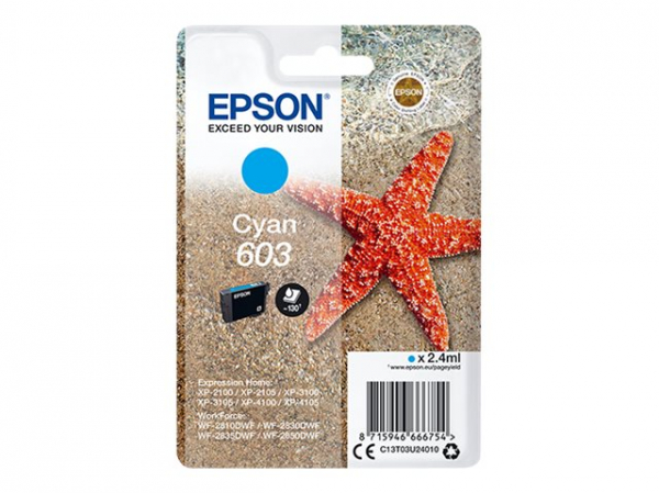 EPSON 4LB Singlepack Cyan 603 Ink w/s EPSON 4LB Singlepack Cyan 603 Ink w/s