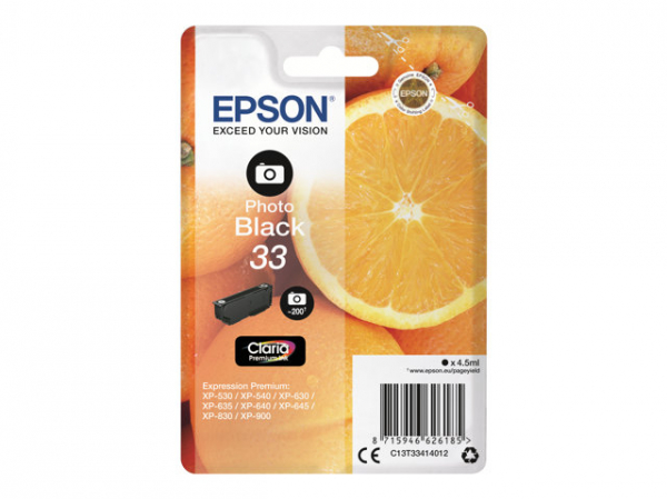 EPSON 5LB Cartouche Oranges Ink Claria Premium Black Photo w/s