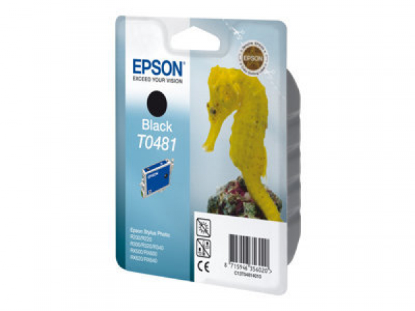 EPSON 5LB T0481 ink cartridge black standard capacity 13ml 630 pages 1-pack blister without alarm