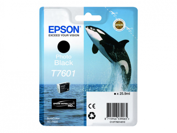 EPSON 5LB T7601 ink cartridge photo black high capacity 25 9ml 1-pack EPSON 5LB T7601 ink cartridge photo black high capacity 25 9ml 1-pack