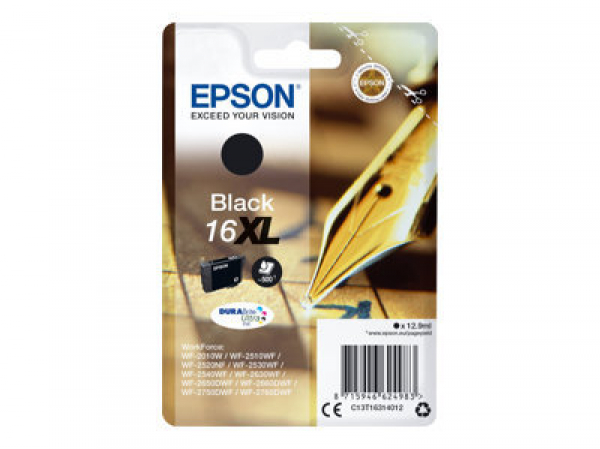 EPSON 6LB 16XL ink cartridge black high capacity 12.9ml 500 pages 1-pack blister without alarm EPSON 6LB 16XL ink cartridge black high capacity 12.9ml 500 pages 1-pack blister without alarm