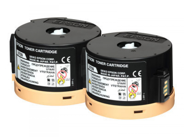 EPSON AL-M200/MX200 toner cartridge black standard capacity 2 x 2.500 pages 2-pack